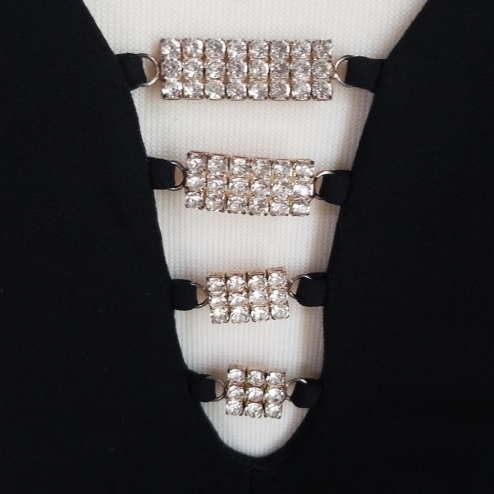 Gorgeous Rhinestone Studded Evening Dress - Picture 2 of 4